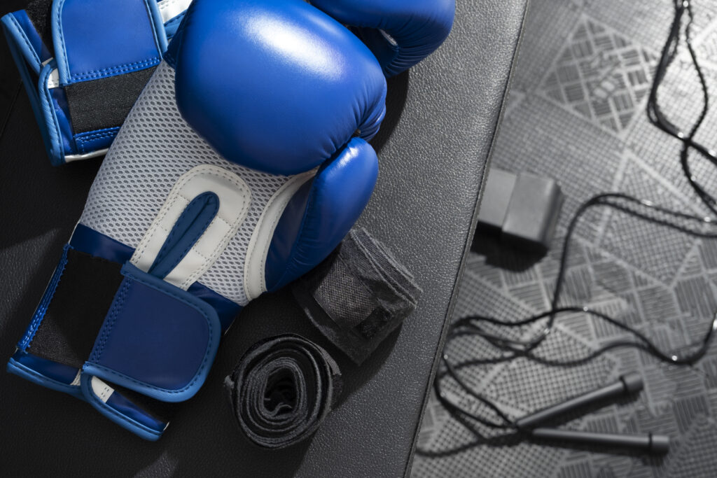 boxing gloves drying 