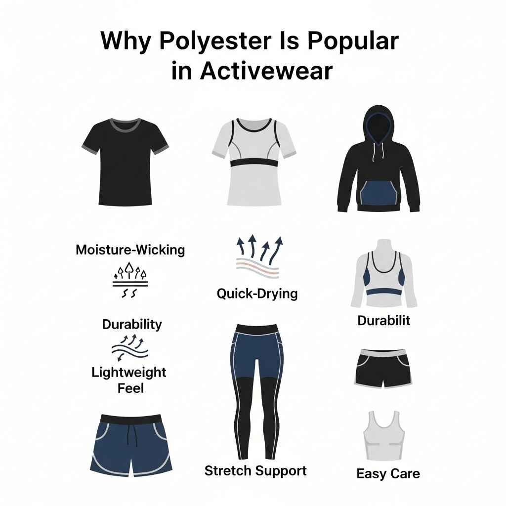 Why Polyester Is Popular in Activewear.