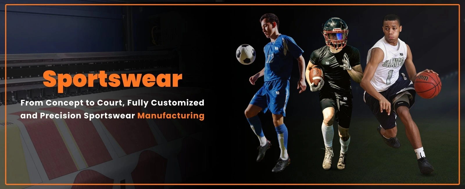 Sportswear hero section